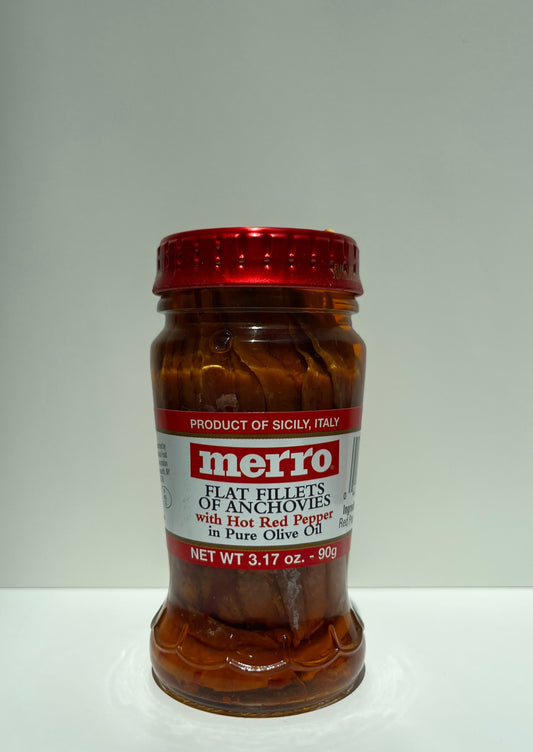 Merro - Hot Anchovy Fillets in Olive Oil